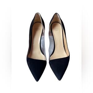 francesco russo black suede Heels size 10.5 US - 41 EU